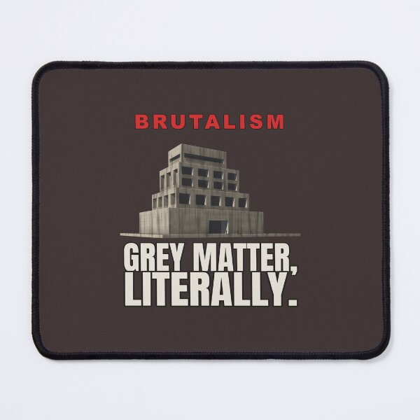 Item preview, Grey Matter, Literally – Brutalism Concrete Brain Pun designed and sold by TribeGlyph.