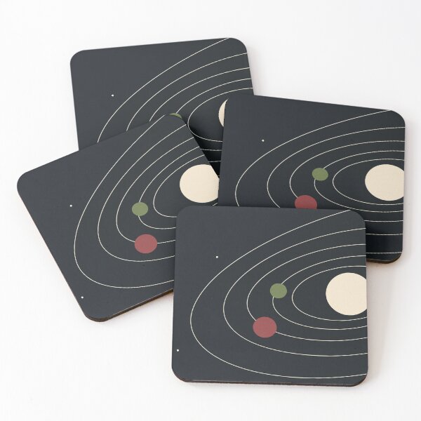 Item preview, Orbit Field – Abstract Astronomy Desk Mat designed and sold by astersgraphics.