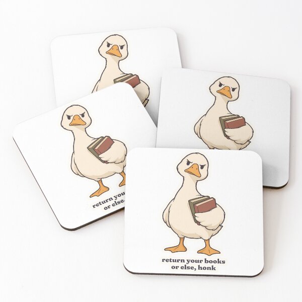 Item preview, Stern Librarian Goose Return Your Books Honk designed and sold by OuqCreations.
