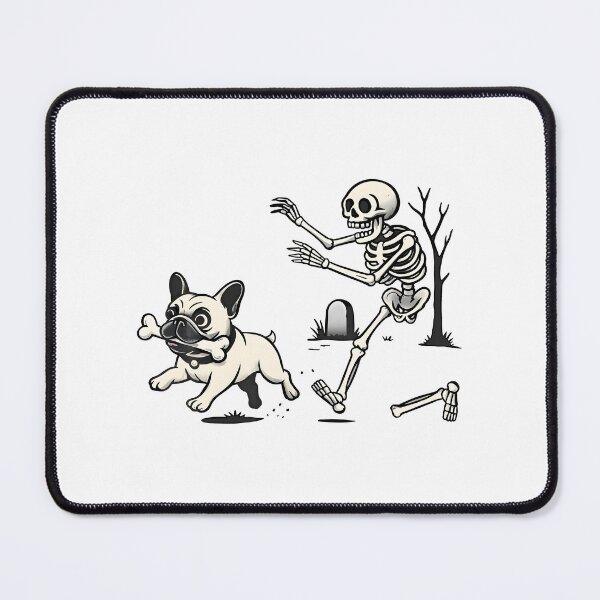 Item preview, Skeleton Dog Chase Bone Halloween Art designed and sold by GiaoCalonas.