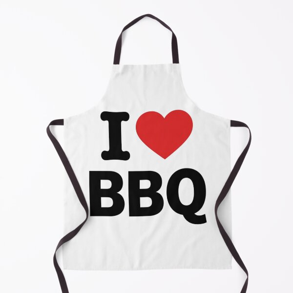 Item preview, I Love BBQ Unique Retro Red Heart Barbecue Pitmaster Backyard Grilling Cookout designed and sold by raedattia.