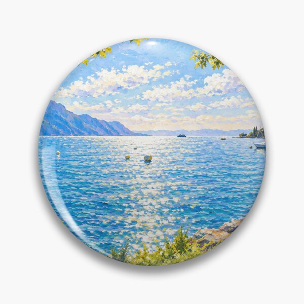 Item preview, Sunny Montreux and Lake Geneva View designed and sold by SlavaArt.