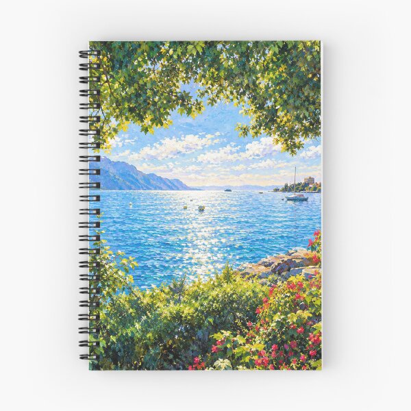 Item preview, Sunny Montreux and Lake Geneva View designed and sold by SlavaArt.