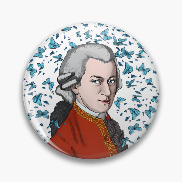 Item preview, Wolfgang Amadeus Mozart Classic Composer Portrait Design designed and sold by MDouglas2018.