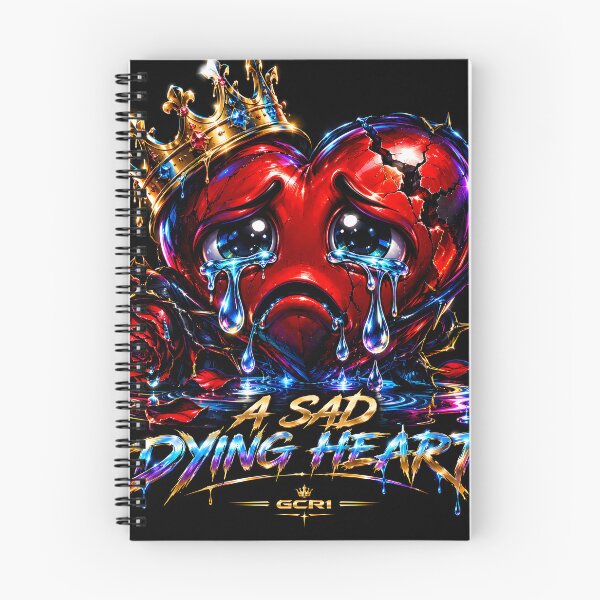 Item preview, A Sad Heart – Crying Heartbreak Emojis Neon Gothic Love Art | GCR1 designed and sold by GCR1.
