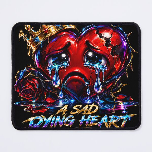Item preview, A Sad Heart – Crying Heartbreak Emojis Neon Gothic Love Art | GCR1 designed and sold by GCR1.