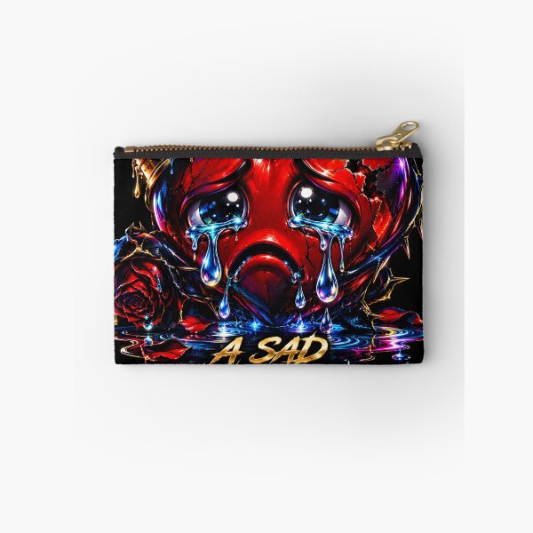 Item preview, A Sad Heart – Crying Heartbreak Emojis Neon Gothic Love Art | GCR1 designed and sold by GCR1.