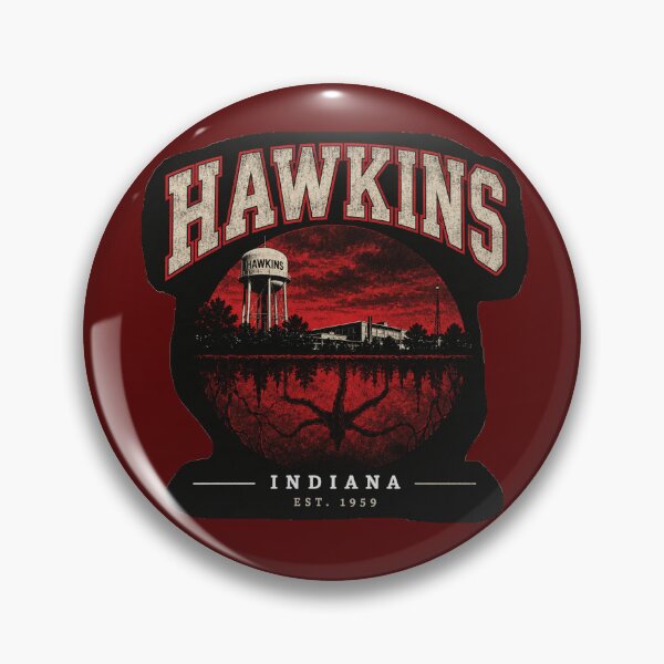 Item preview, Hawkins, upside down mirror designed and sold by FaceNorthUp.
