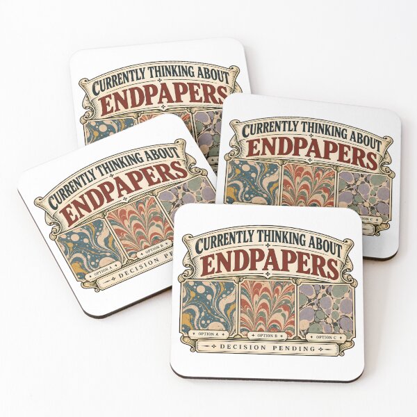 Item preview, Currently Thinking About Endpapers | Bookbinding Humor designed and sold by FashCode.