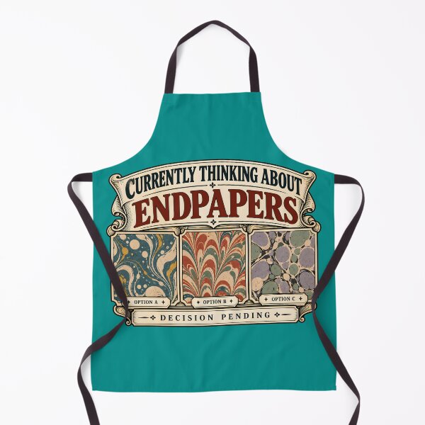 Item preview, Currently Thinking About Endpapers | Bookbinding Humor designed and sold by FashCode.
