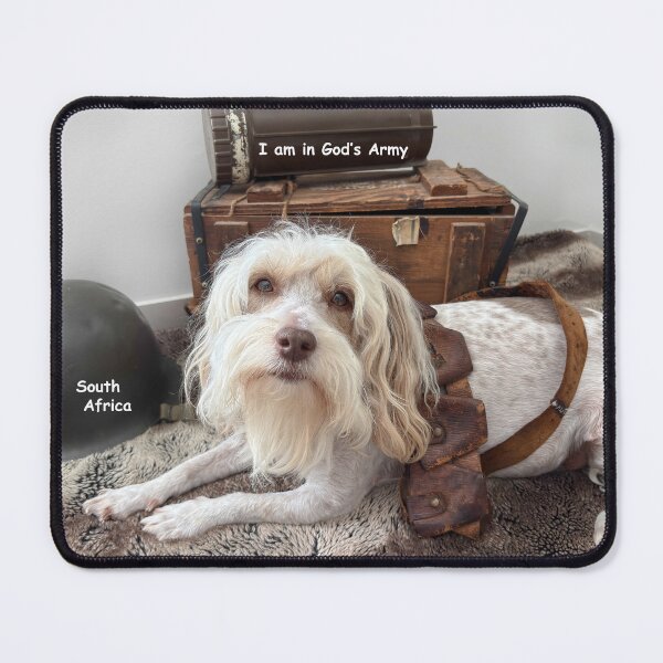 Item preview, An adorable photo for pet lovers around the world. Gods soldier. designed and sold by Coastal Wearable Art & Home Decor.