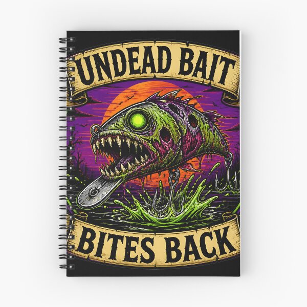 Item preview, Undead Bait Bites Back Zombie Fishing Lure Funny Monster Angler designed and sold by ThirdShiftLab.