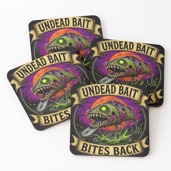 Item preview, Undead Bait Bites Back Zombie Fishing Lure Funny Monster Angler designed and sold by ThirdShiftLab.