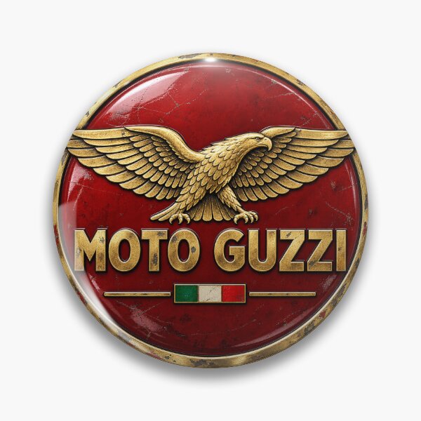 Item preview, Vintage moto guzzi logo with golden eagle designed and sold by sanawnaw154.