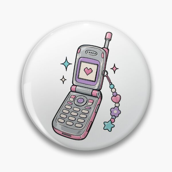 Item preview, Y2K Flip Phone With Beaded Charm designed and sold by The Mellonaire.