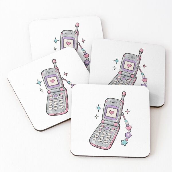 Item preview, Y2K Flip Phone With Beaded Charm designed and sold by The Mellonaire.