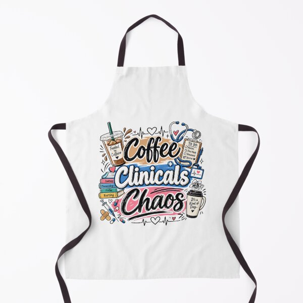 Item preview, Coffee Clinicals Chaos Funny Nursing Student Design for Healthcare Learners designed and sold by Mohamed-Fahim.