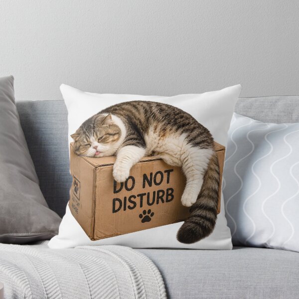 Item preview, Funny Do Not Disturb Box Cat designed and sold by UvooArt.