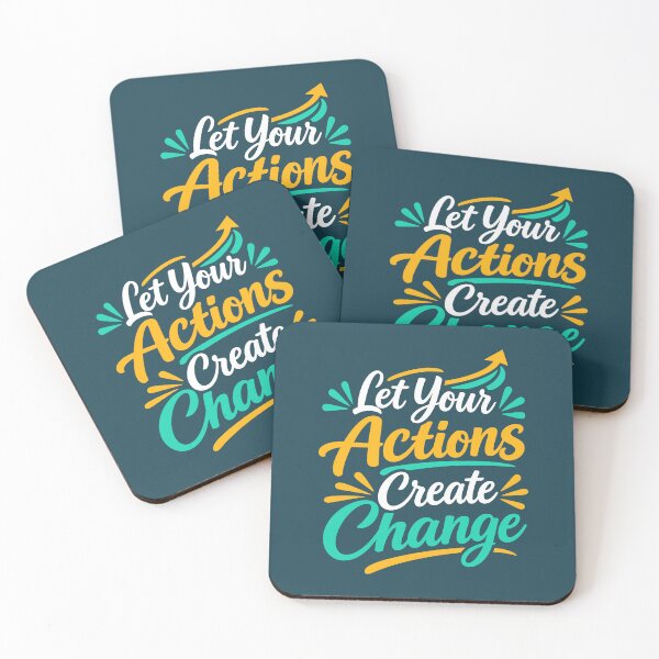 Item preview, Let Your Actions Create Change designed and sold by rejowan-arts.