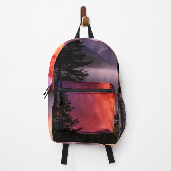 Item preview, Crimson Sky Over the Peaks - Mountain Dreams at Dusk designed and sold by nhk999.