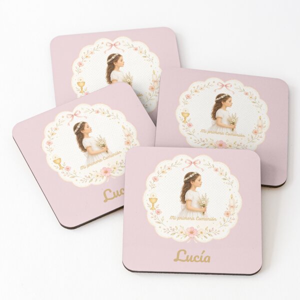 Item preview, First Holy Communion girl – Mi Primera Comunión Lucia Watercolor Gift designed and sold by MarCapez.