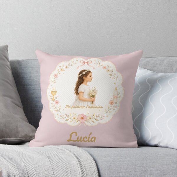 Item preview, First Holy Communion girl – My First Communion Lucia Watercolor Gift designed and sold by MarCapez.
