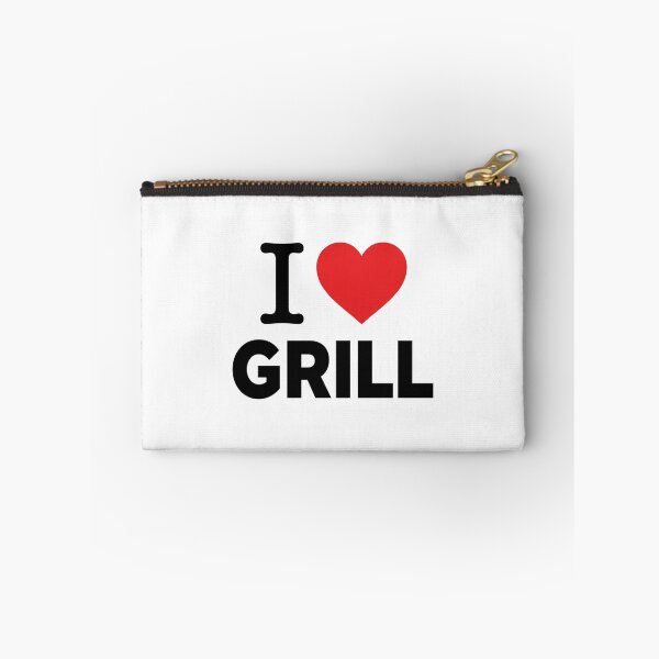 Item preview, I Love Grill Unique Red Heart Backyard BBQ Pitmaster Outdoor Cooking Statement designed and sold by raedattia.