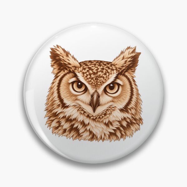 Item preview, Monochromatic Sepia Owl - Vintage Art designed and sold by Myra365Art.