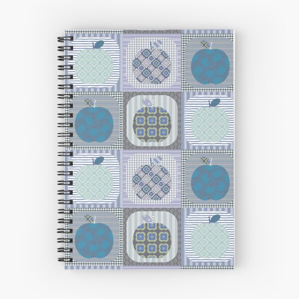 Item preview, Pom Pom Pom Pom Faux Patchwork Quilt in dusty blue tones.  designed and sold by Anne Londez Studio.