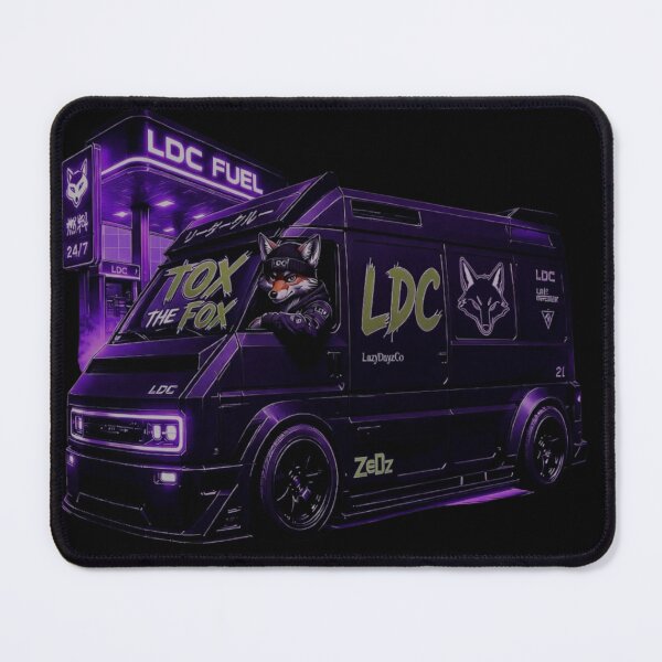 Item preview, Cyberpunk Van LDC Fuel Streetwear Tox The Fox designed and sold by LazyDayzCo.