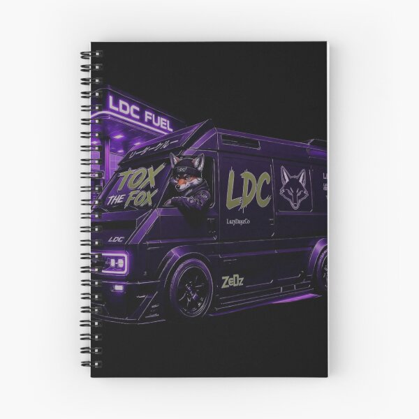 Item preview, Cyberpunk Van LDC Fuel Streetwear Tox The Fox designed and sold by LazyDayzCo.