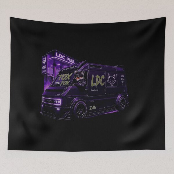 Item preview, Cyberpunk Van LDC Fuel Streetwear Tox The Fox designed and sold by LazyDayzCo.