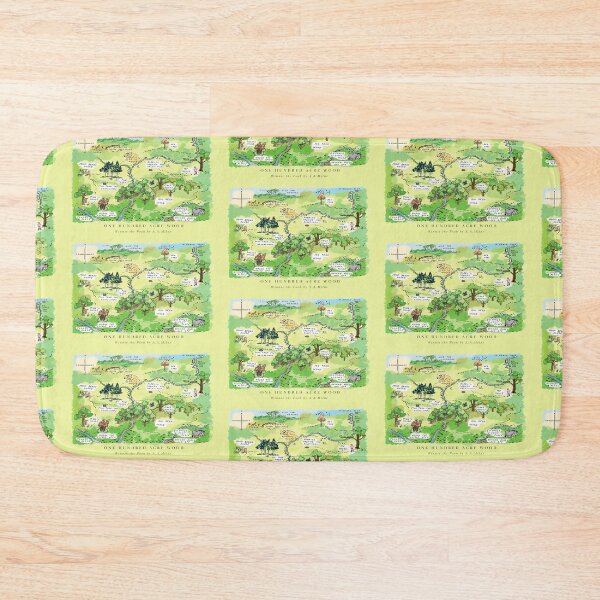 Item preview, Winnie the Pooh Map of One Hundred Acre Wood designed and sold by booksnbobs.