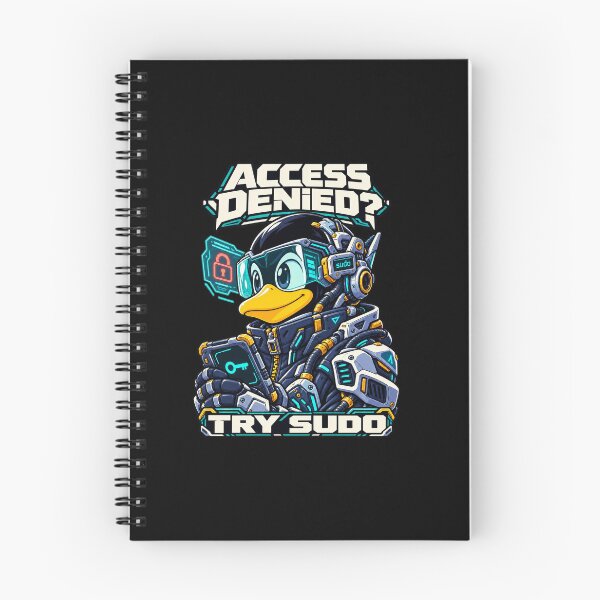 Aperçu de l'œuvre Mascotte Linux pingouin Tux commande Sudo créée et vendue par Olena Du.