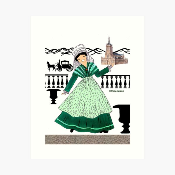 Item preview,  in Champagne- Ardennes
You will find all these costumes and their explanations in my book
"France in traditional costumes. From the continent to the tropics."
Each region of France has different and magnificent costumes.
My research was approved in t designed and sold by Catherine Debusne.