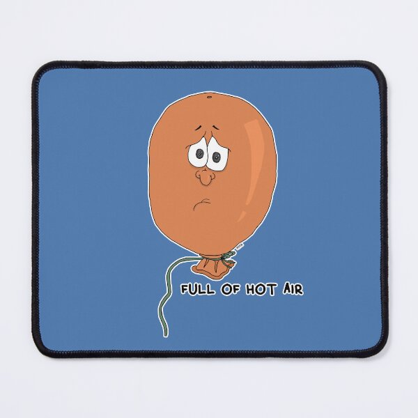 Item preview, Full Of Hot Air Sticker | Funny Balloon Visual Pun Meme designed and sold by MyxaART.