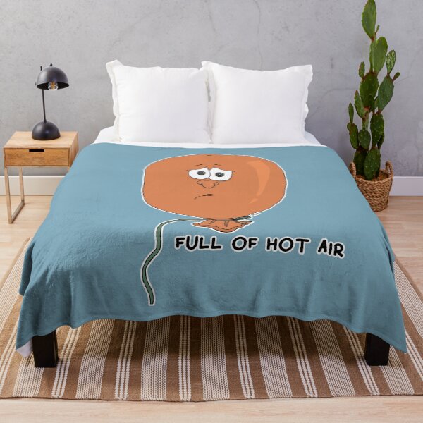 Item preview, Full Of Hot Air Sticker | Funny Balloon Visual Pun Meme designed and sold by MyxaART.