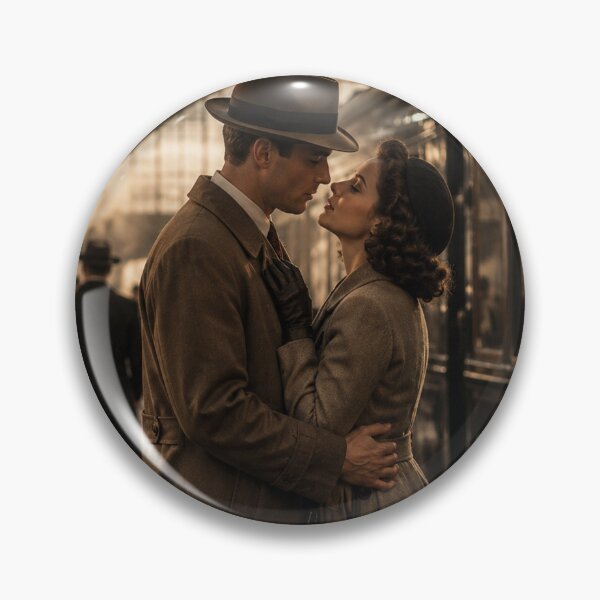 Item preview, Farewell Kiss at the Station — Vintage Romance designed and sold by ZYVARENNE.
