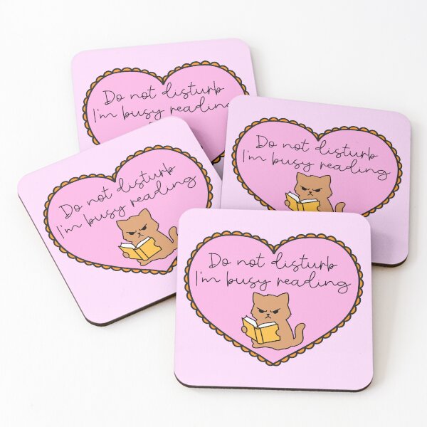 Item preview, Do Not Disturb I’m Busy Reading Angry Cat Book Lover designed and sold by chimmypix.