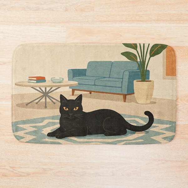 Item preview, Atomic Cat Mid Century Modern Houseplant designed and sold by Tamas Das.