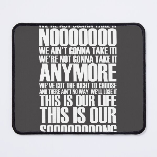 Item preview, We're Not Gonna Take It - Bold Rebellion Statement Design designed and sold by mohamedmawgoud.