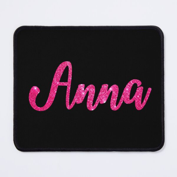 Item preview, Anna Hot Pink Sparkly Personalised Name Design designed and sold by CamilasPrints.