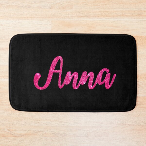 Artikelvorschau, Anna – Glitzerndes personalisiertes Namensdesign in Pink entworfen und verkauft von CamilasPrints.