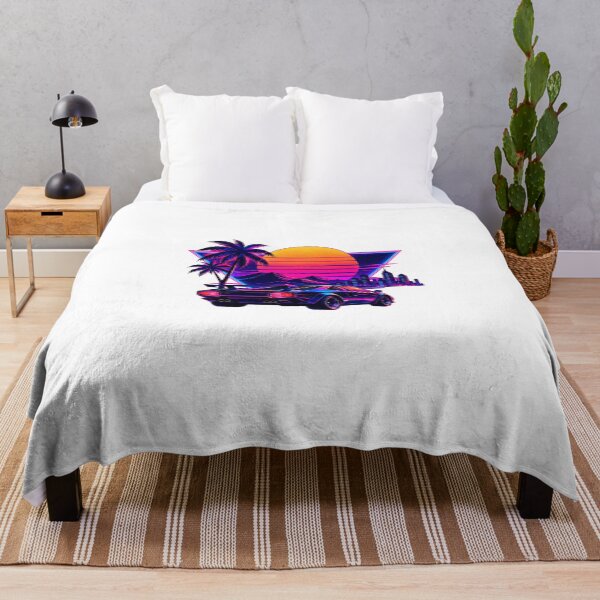 Item preview, 80s Synthwave Sunset – Retro Futuristic Car T-Shirt Design designed and sold by LarkLeaf.