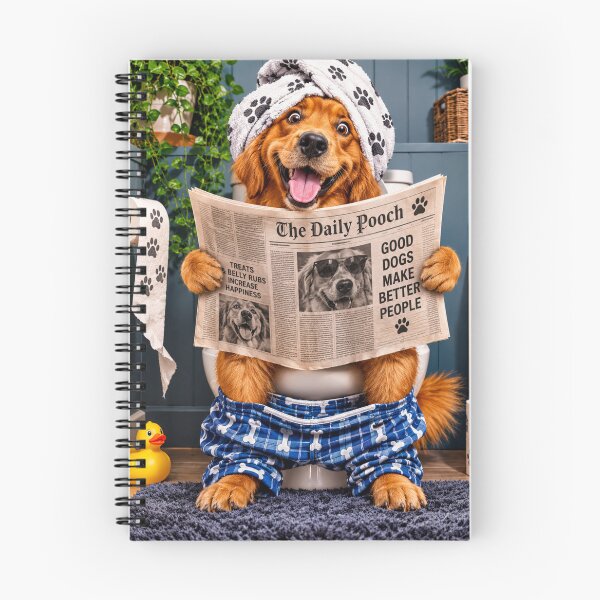 Item preview, Golden Retriever Dog Toilet designed and sold by Imemewell.