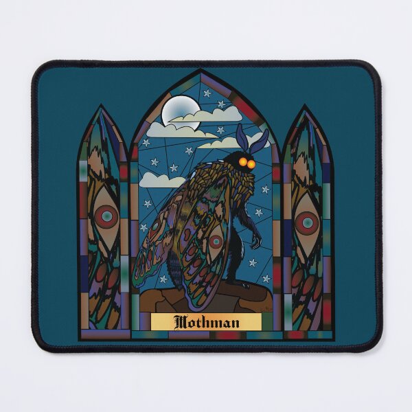 Item preview, Mothman Stain glass designed and sold by CraicinDesigns.