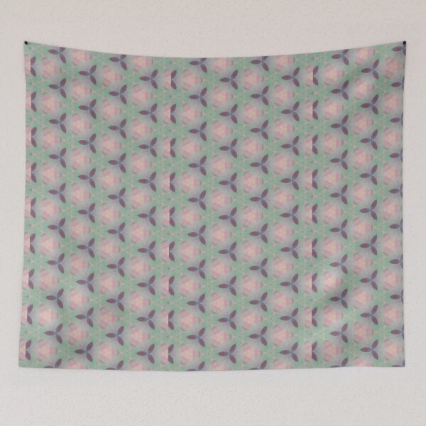Item preview, Sage Green Plum Floral Tile Pattern Mandala - Throw Pillow designed and sold by ArithraStudio.