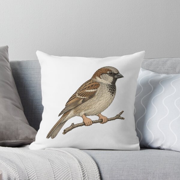 Item preview, Sparrow With Human Hands Bird Print designed and sold by The Mellonaire.