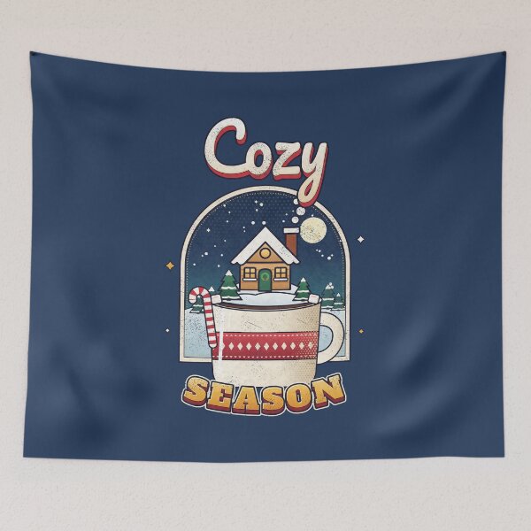 Item preview, Cozy Season Hot Cocoa Snowy Cottage Winter Christmas designed and sold by MiniSaga Shop.