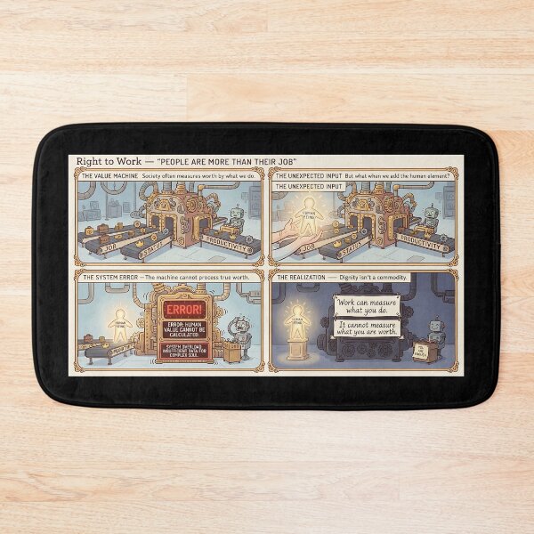 Item preview, The value of a person transcends work performance and status. designed and sold by Mianku | Für das Leben.